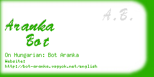 aranka bot business card